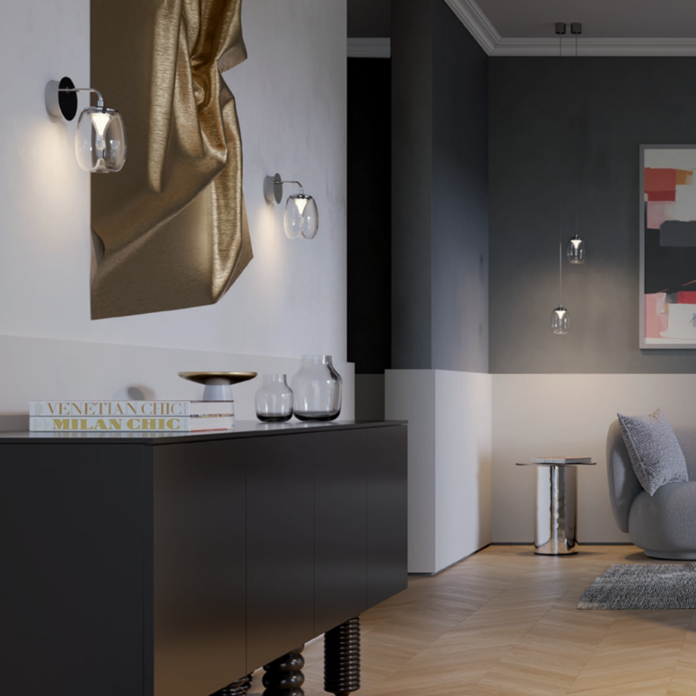 Ecommerce illuminazione casa - Vendita Applique Vetro Drop Redo Online Al Miglior Prezzo