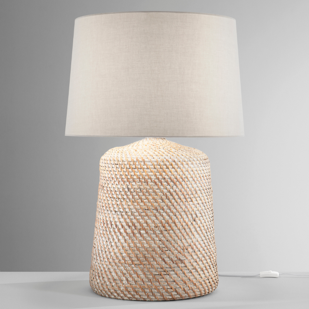 Negozio Illuminotecnica Roma – Vendita Lampada da Terra Rattan Design Raffinato Online Al Miglior Prezzo