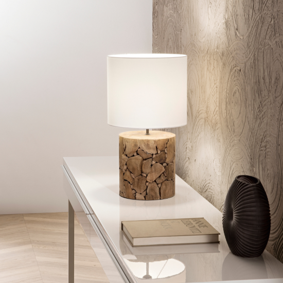 Negozio Illuminotecnica Roma – Vendita Lampada da appoggio Lume Legno Online Al Miglior Prezzo
