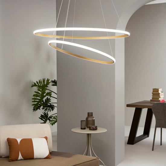 Ecommerce illuminazione casa - Vendita Sospensione Anelli Led Online Al Miglior Prezzo