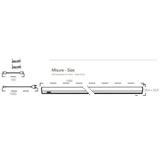 Barra sotto poensile Led al miglior prezzo on line Luce&Luci Roma Tuscolana