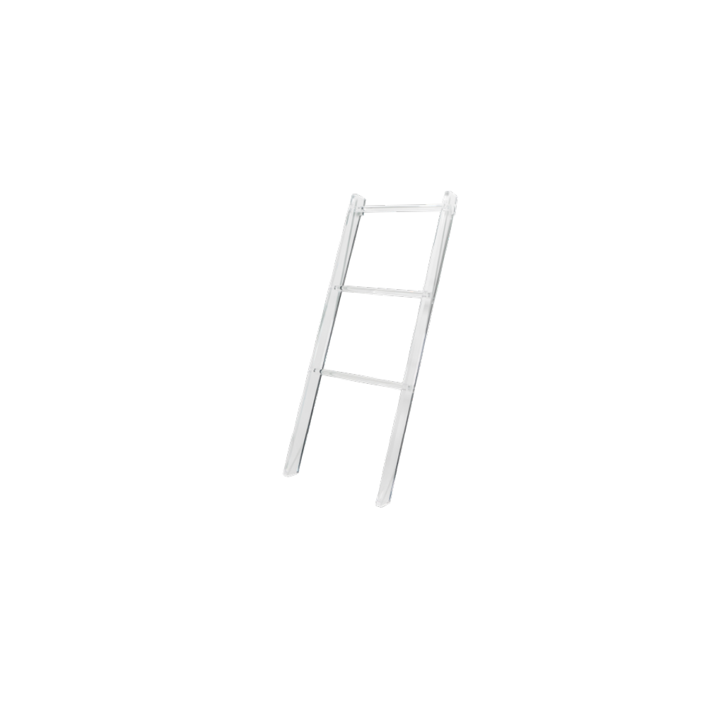 Scaletta bagno porta asciugamani Up&Down Vesta in cristallo acrilico trasparente