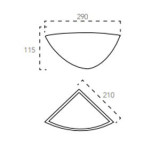 Negozio Illuminotecnica Roma – Vendita Applique Angolare Gesso Verniciabile Online Al Miglior Prezzo