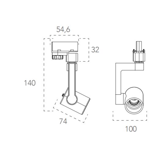 Binario Adattatore trifase Lampade da soffitto  Miglior prezzo on line   Luce&Luci Roma Tuscolana