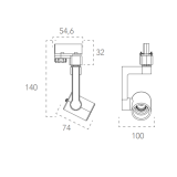 Binario Adattatore trifase Lampade da soffitto  Miglior prezzo on line   Luce&Luci Roma Tuscolana